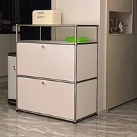 Modern Living Room Cabinet Modular Sideboard Storage Cabinets Combination TV Stand for Customizable Steel Frame Wood  Furniture 6