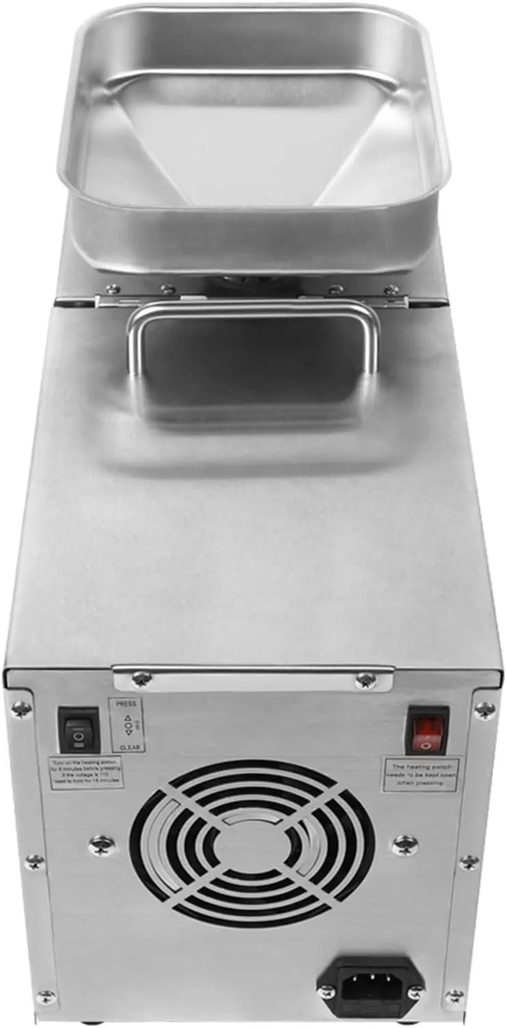 610W Oil Press Machine Automatic Commercial Oil Presser Cold Hot Press,Stainless Steel Kitchen Oil Press Machine With digital sc 5