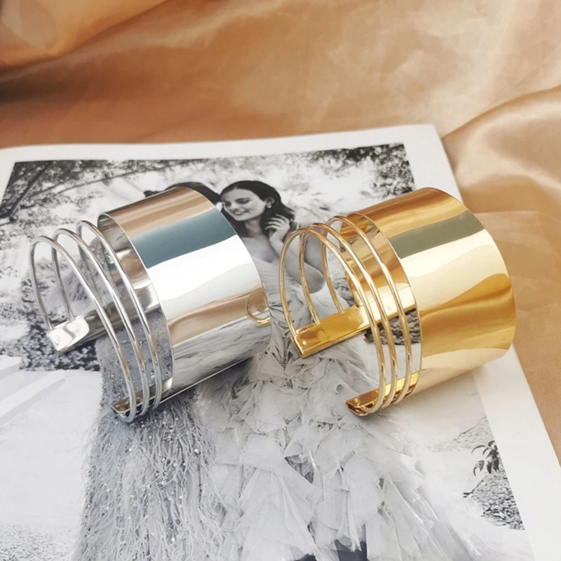 Cuff Bangle Bracelet for Women Open Wide Wire Wrist Cuff Wrap Bracelet bangle bracelet