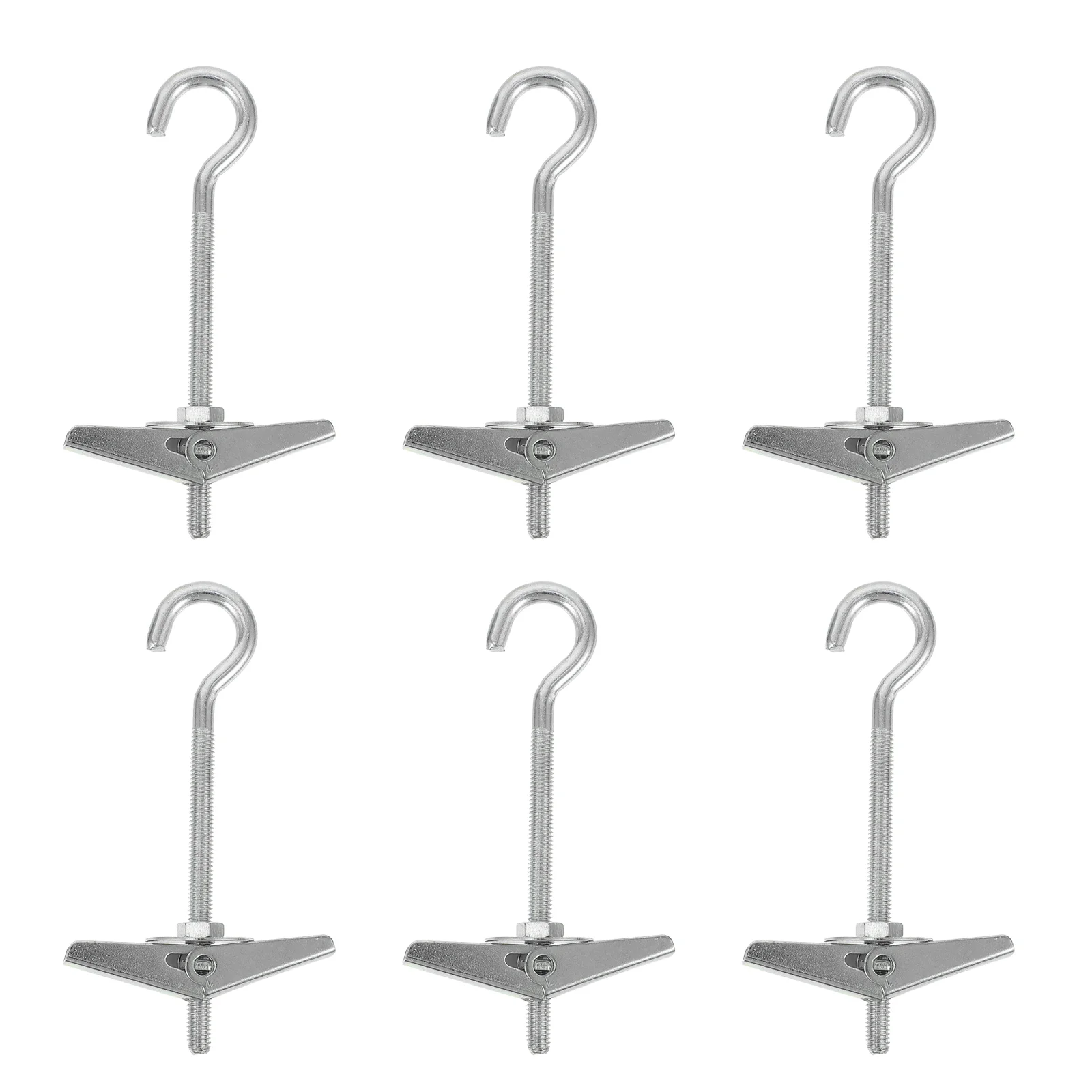 

6 Pcs Toggle Wing Hanger Ceiling Hanging Hook Poster Pole Aircraft up Wall Mount Mounted Clothes Rack