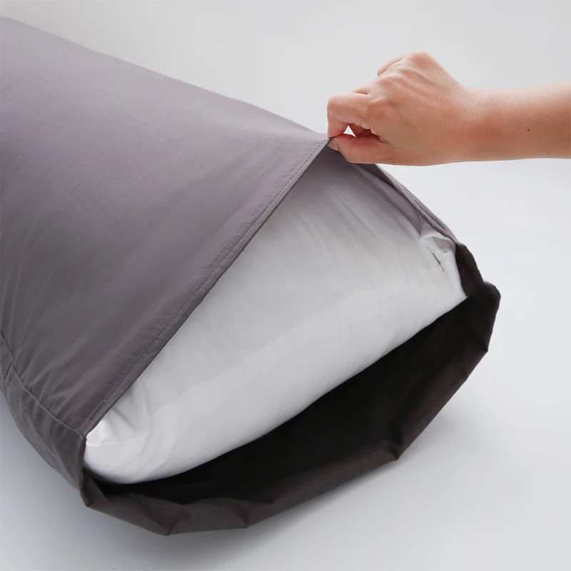 51*137 cm Lange Körper Kissenbezug Ultra Weiche Baumwolle Kissen Fall Einfarbig Lange Liebhaber Hochzeit Kissenbezüge dekorative Wurf Kissen – Detail 9
