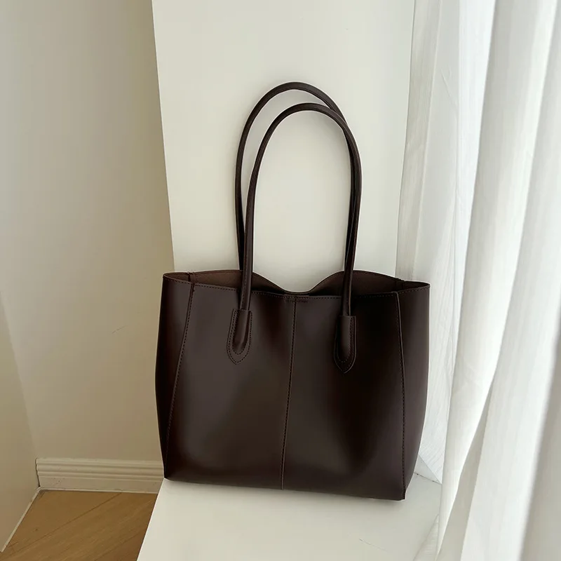 thumbnail image 1 of 2 piezas/juego de bolsos de mano para mujer, bolsos compuestos, bolsos de hombro de cuero PU para damas, bolsos de compras de gran capacidad para mujer, 1 of 5