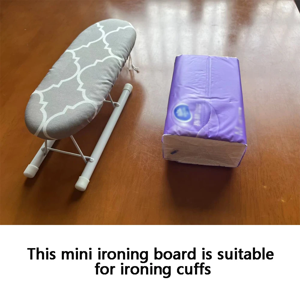Ironing board mini portable sleeve home desktop foldable for easy storage and carrying suitable shirt sleeve size