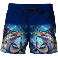 3D Print Men's Beach Style Shorts Summer Fishing Men's Universal Animal Fish Loose Shorts Men's Sports High Waist Swimsuit 2023 1
