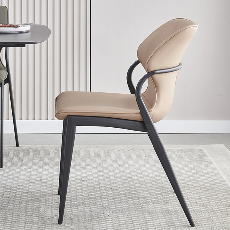 

Nordic Arm Ergonomic Balcony Chairs Office Luxury Party Chair Comfortable Accent Vanity Muebles Para El Hogar Furniture WJ35XP