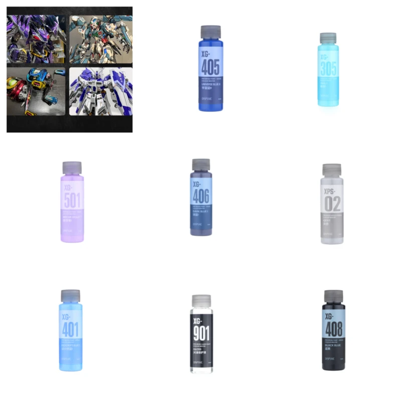 50ml Premixed Paint DIY Model Figurine Color-changing Coloring Water Based Paint XG Series Correction Coverage Premixed Paint