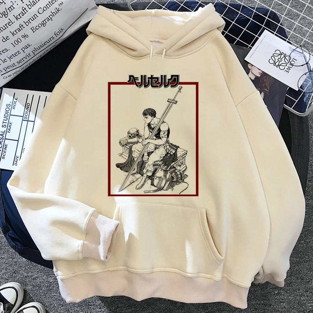 

Berserk hoodies women harajuku graphic funny Fleece tracksuit female 90s Hood