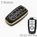 5 Button Gold Black