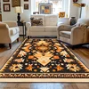 Carpet for Living Room Retro Bohemian Yellow Abstract Large Area Rug Home Decoration Pastoral Ethnic Style Bedroom Mat Ковер 4