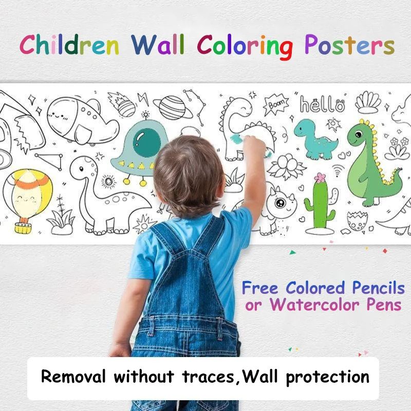 

Coloring Poster for Kids 118 x 12 Inch Table Wall Coloring Sheets Animal Ocean Dinosaur Theme Fun Coloring Activities Kids Gift