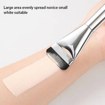 Pennello per fondotinta Ultra sottile pennello per contorno viso leggero e sottile pennello per contorno piatto pennelli per trucco crema per fondotinta