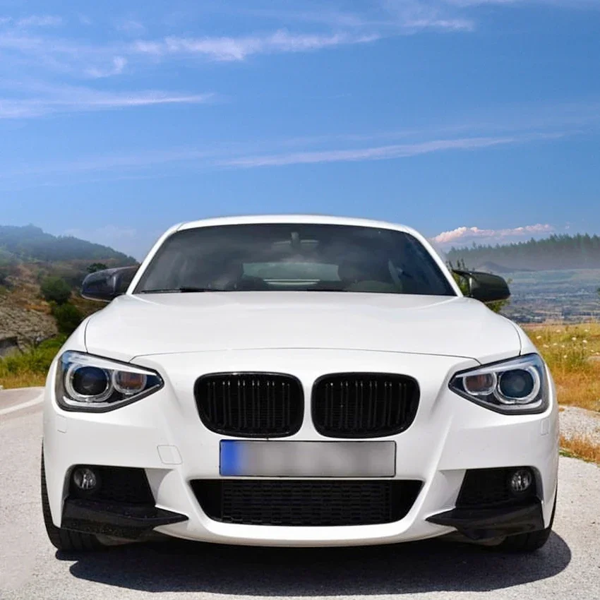 앞 범퍼 립 스플리터 바디 키트, BMW 1 시리즈 F20 F21 M135i Pre LCI M-Sport 2012-2015 스플리터 스포츠 외부 튜닝, 2 개