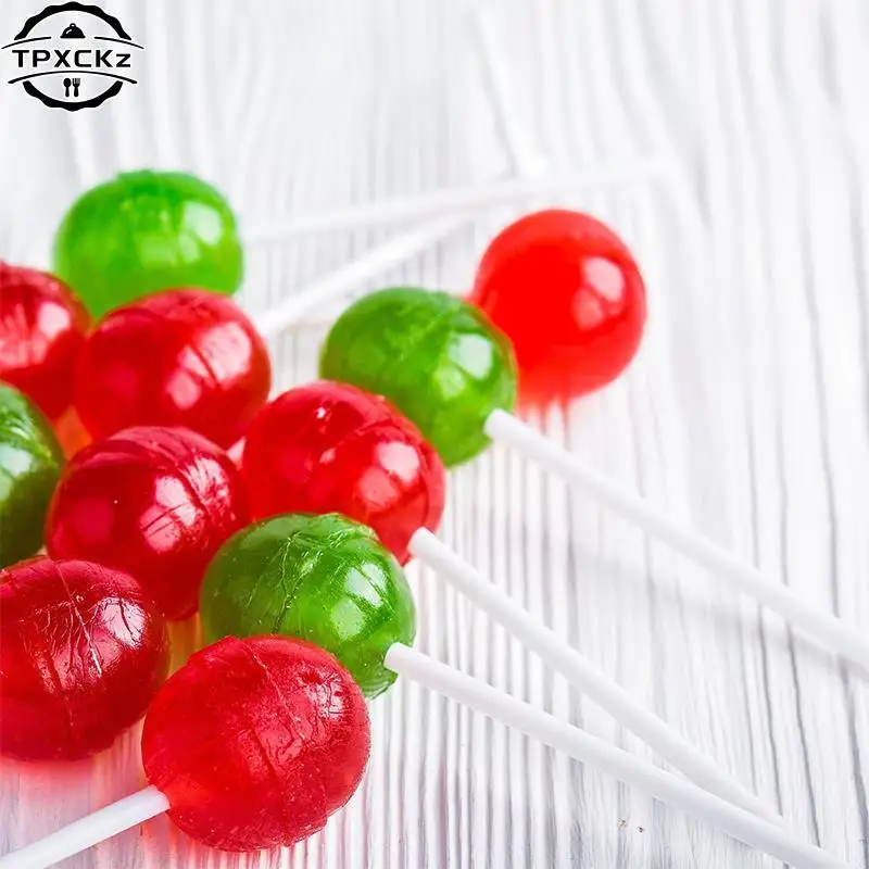 Lollipop Sticks 8/10/15/20cm White Paper Solid Core 100Pcs For Chocolate Candy Sticks Cake Pop DIY Baking Accessories lollipop sticks