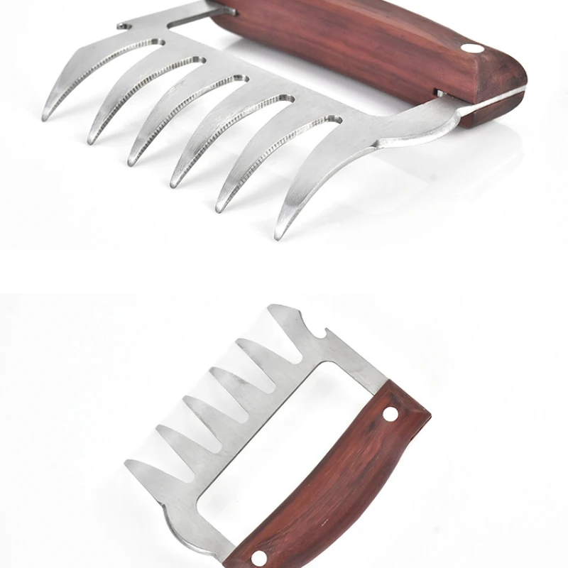 A pair BBQ Meat Shredder Claws Handle Shred Cut Meats Splitter for BBQ Ultra Sharp Blades Separator Heat Resistant Tools