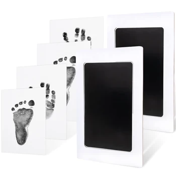 Set Kit Impronte Mani e Piedi Neonato Fai da Te con Tampone Inchiostro e Cornice Portafoto - Souvenir per Animali Domestici, Impronte di Zampe, Regali