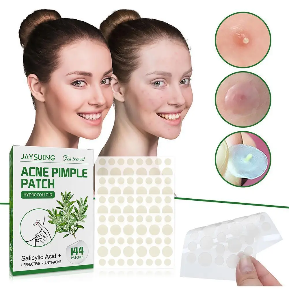 4PCS Face Patches For Pimples Microneedles Drying Patch Blemish Covering Stickers Invisible Spot Care Absorbing All Day