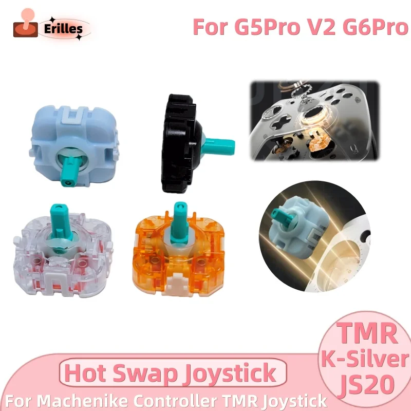2-10pcs K-Silver JS20 TMR Hot Swap Joystick for Machenike G5Pro V2