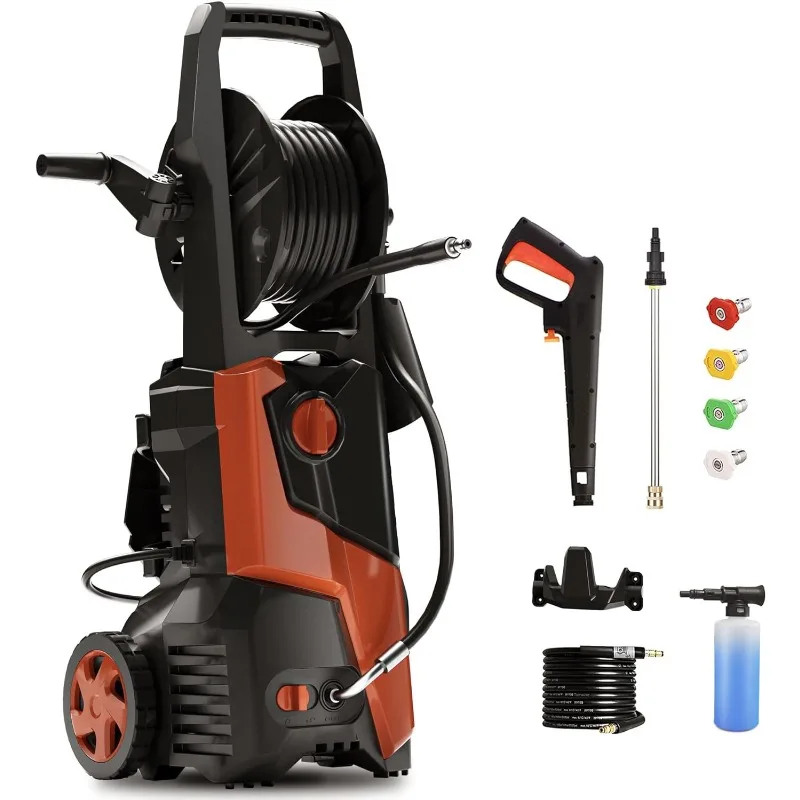 

Electric Pressure Washer 4000 PSI Max 4 GPM Power Washer with 20ft Hose 16ft Power Cord,Making It Perfect for Cleaning Cars