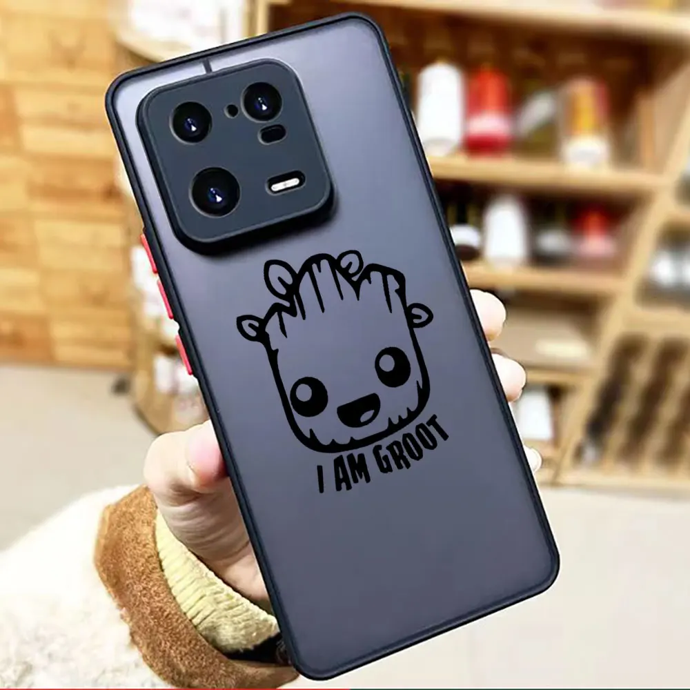 thumbnail image 1 of Funda mate para Xiaomi 13 12 12S 12T 11 11T 10 10T 10S 9 6X 5X PRO LITE 5G Funda Coque Capa Funda Marvel Comics Groot, 1 of 5