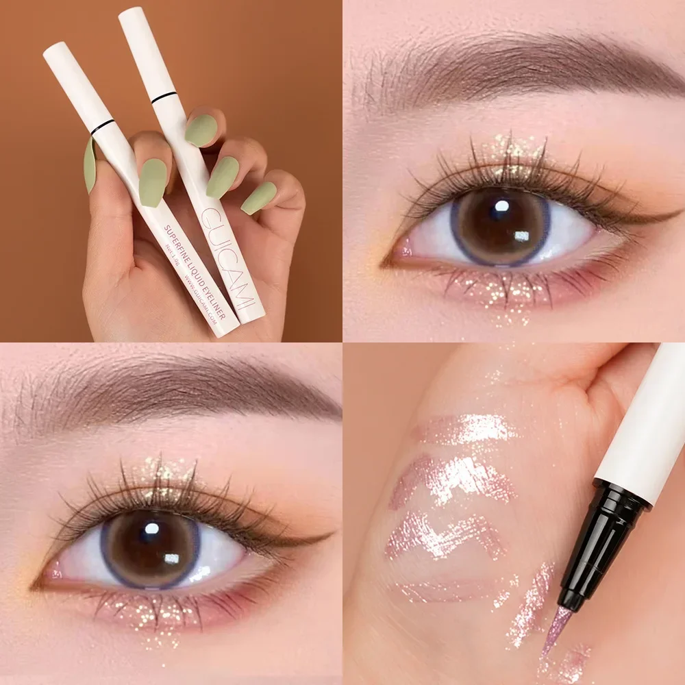 Shimmer Highlighter Pencil Smooth long lasting Waterproof Diamond Champagne Gold Pink Brighten Eye Shadow Pen eyeshadow pencil,eyeshadow pen