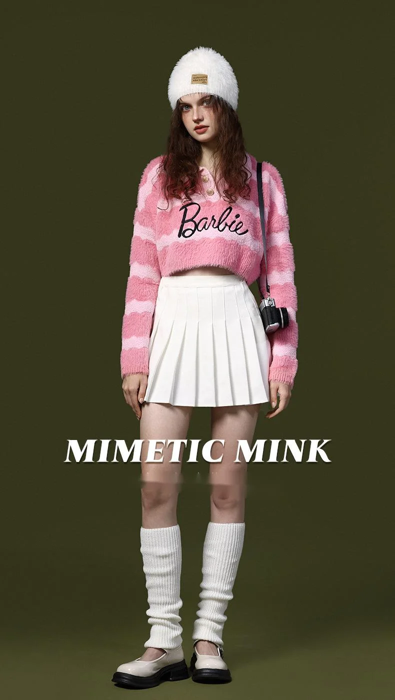 Neue gestrickte Mütze aus Nerz-Samt, Outdoor-Wollmütze für Damen, winddichter und kältebeständiger Plüsch, vielseitige Gehörschutz-Kältemütze_voghion.com