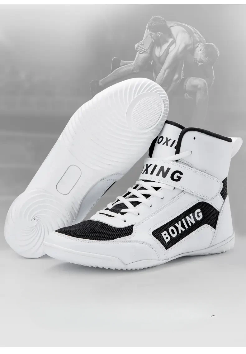 Description Picture 5 of itemWrestling Shoe Fighting Boxing Shoes Rubber Outsole Breathable for Men Women Child Powerlifting Shoes Botines De Boxeo Hombre