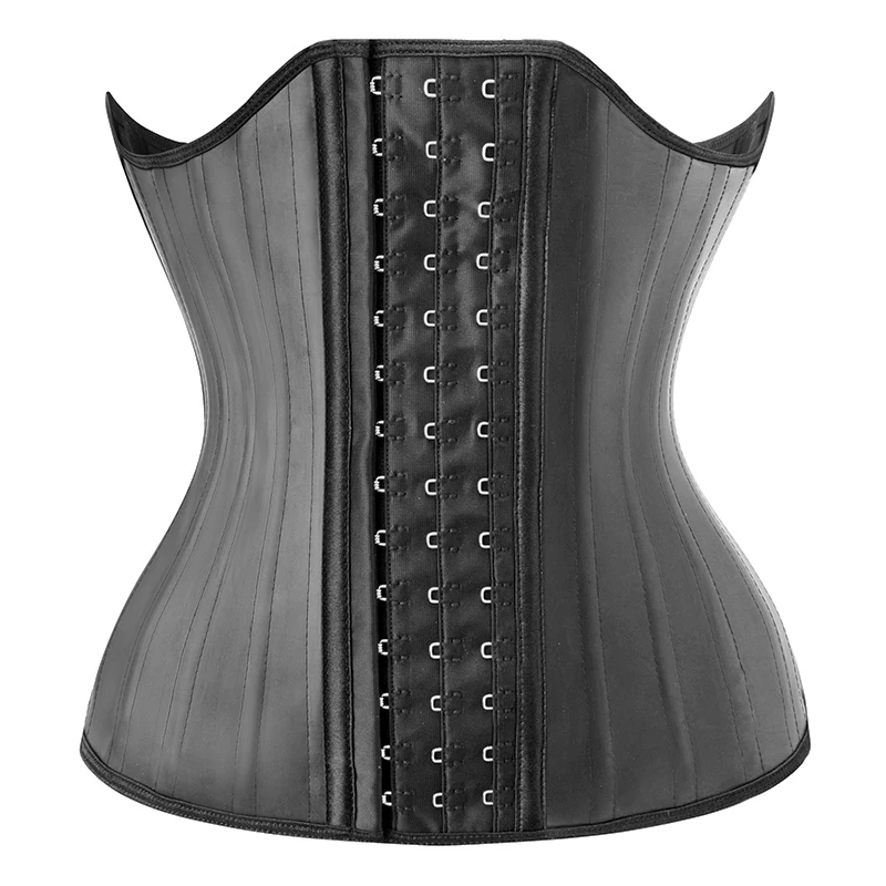 25 Steel Bones Latex Waist Trainer Women Corset Shapewear Girdle Adjustable Buckles for Hourglass Figure Slimming Body Shaper
