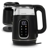 Bouilloire électrique en verre de 1,7 litre, contrôle de la température, base rotative, maintien au chaud, 2200 W, Avenido AV1310 1