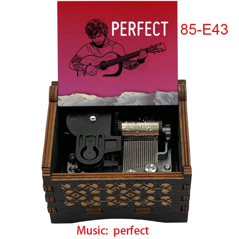 Wooden Clockwork Music Box Perfect Music Home Decoration Ornaments Holiday Gifts for Lover