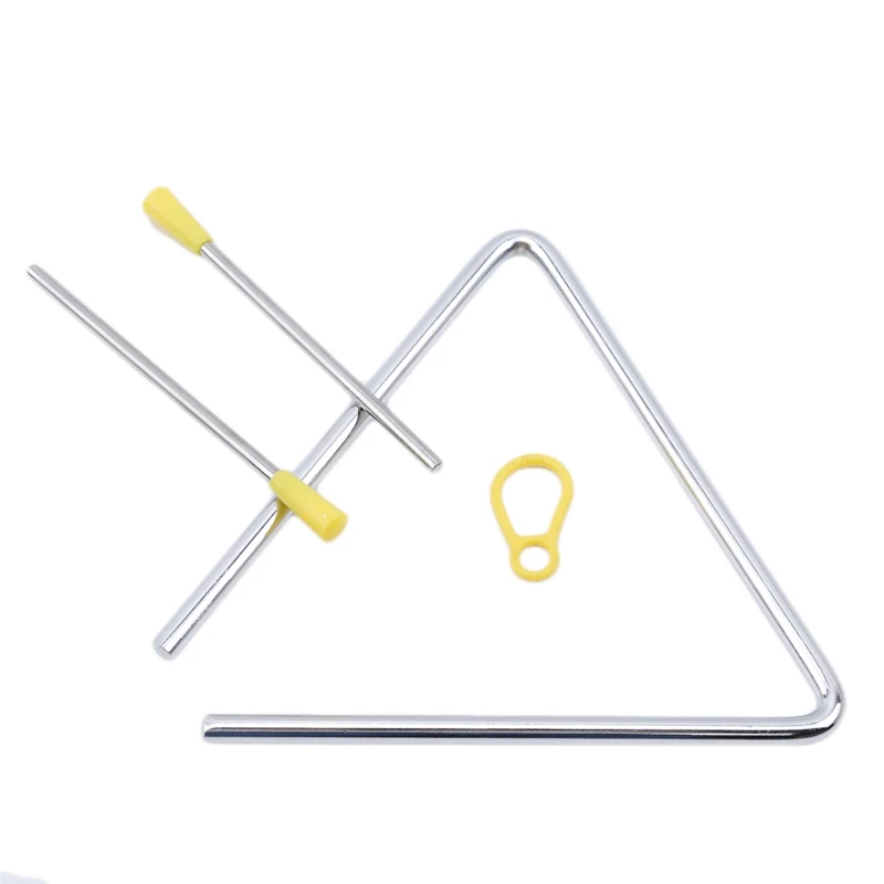 1PC Triangle Orff Musical Instruments Band Percussion Educational Musical Triangolo for Children 4/6 inch musical triangle