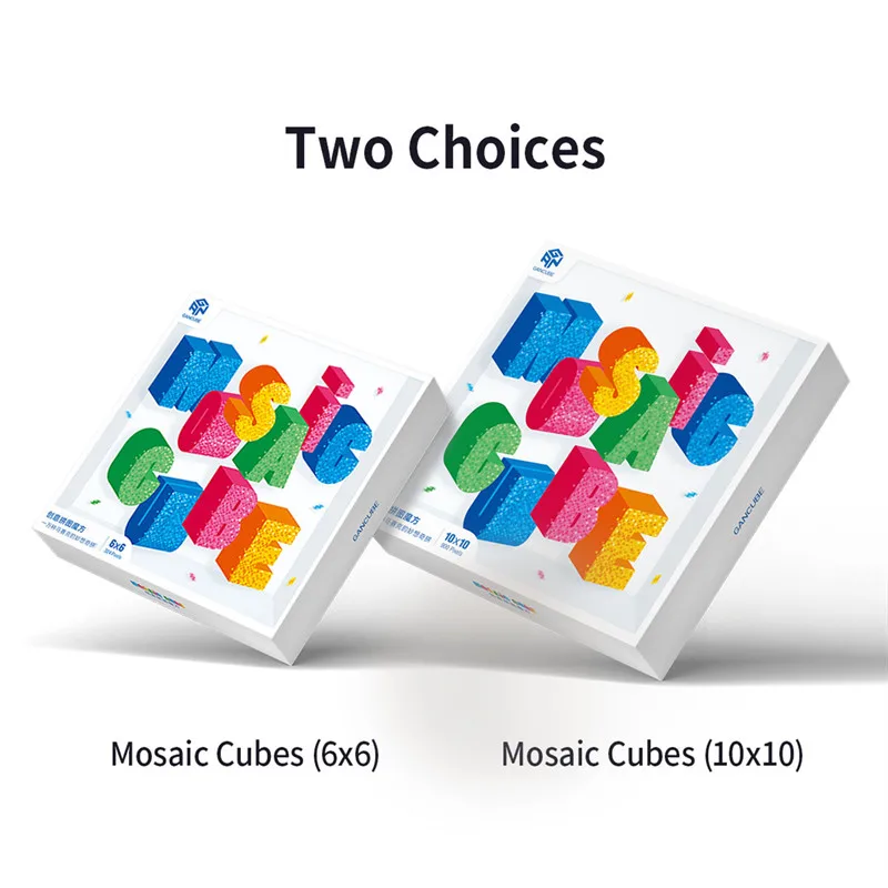 [Picube] Gan Mosaic Cubes 6x6 DIY Puzzle Magic Cube Magnetic 10x10 Creative Cube Mosaic Decorative Paintings Toys For Children 6
