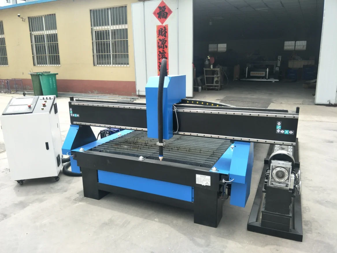 New Design 3 Axis 4 Axis CNC 60 100 amp Plasma Controller 3d 5*10FT CNC Plasma Cutting Machine Metal Pipe Cutter 3