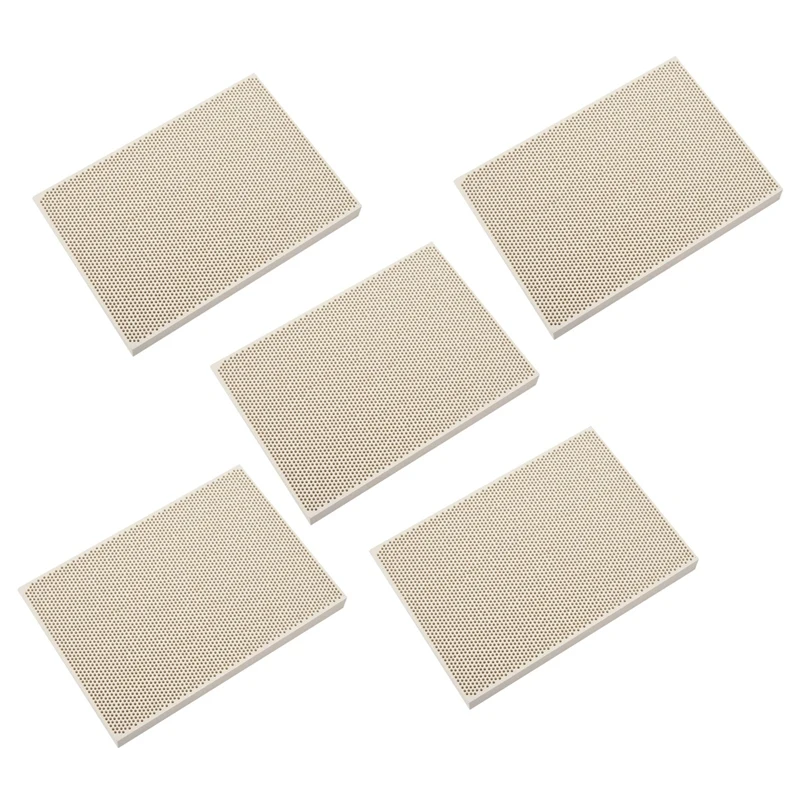 

5X Ceramic Honeycomb Soldering Board Heating For Gas Stove Head 135X95x13mm New