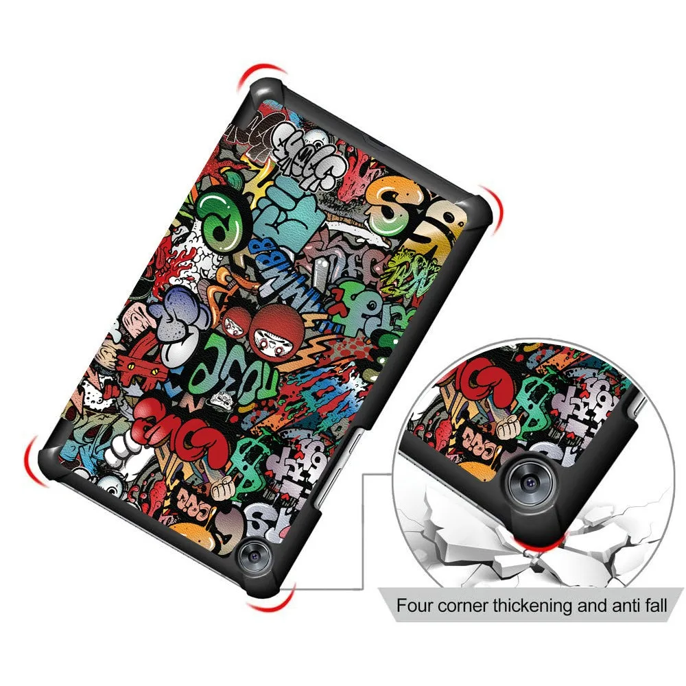 Premium Tri-Fold 360° Rotating Leather Tablet Case with Stand and Flip Cover