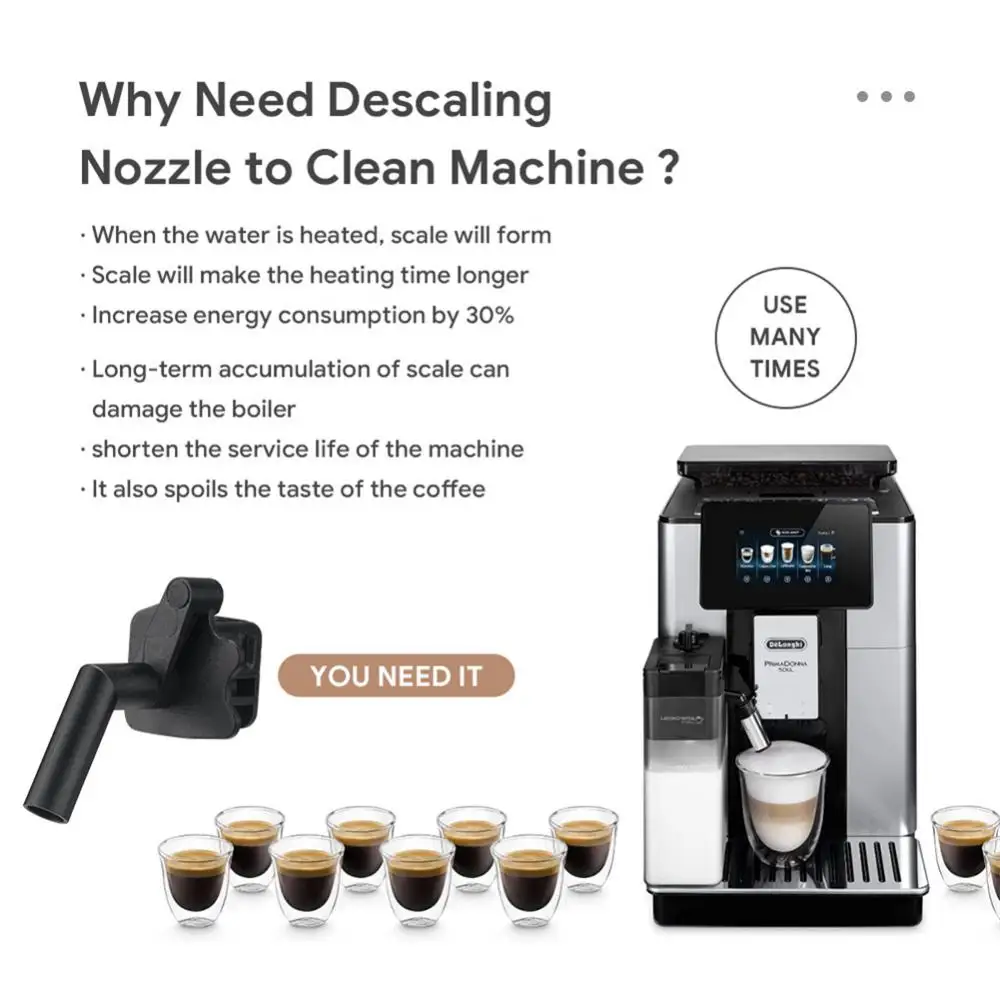 Espresso Cleaning Coffee Machine Nozzle Easy To Install And Operate Spare Parts Machine