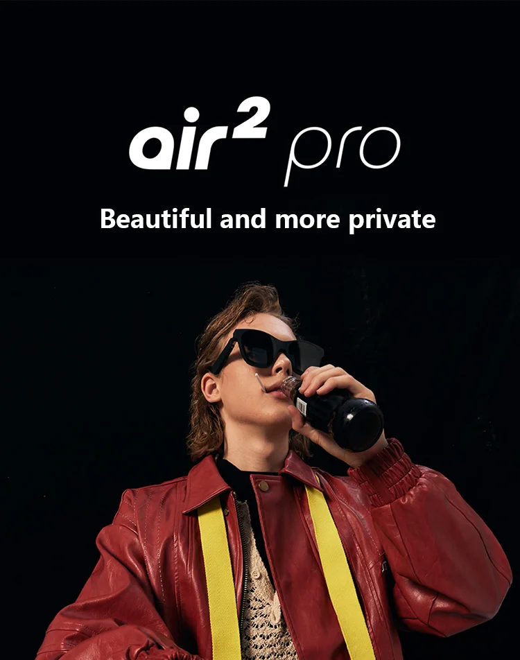 XREAL Nreal Air 2 Pro Smart AR Glasses HD Private Giant Mobile Computer  Projection Screen Portable Game Video Music Sunglasses