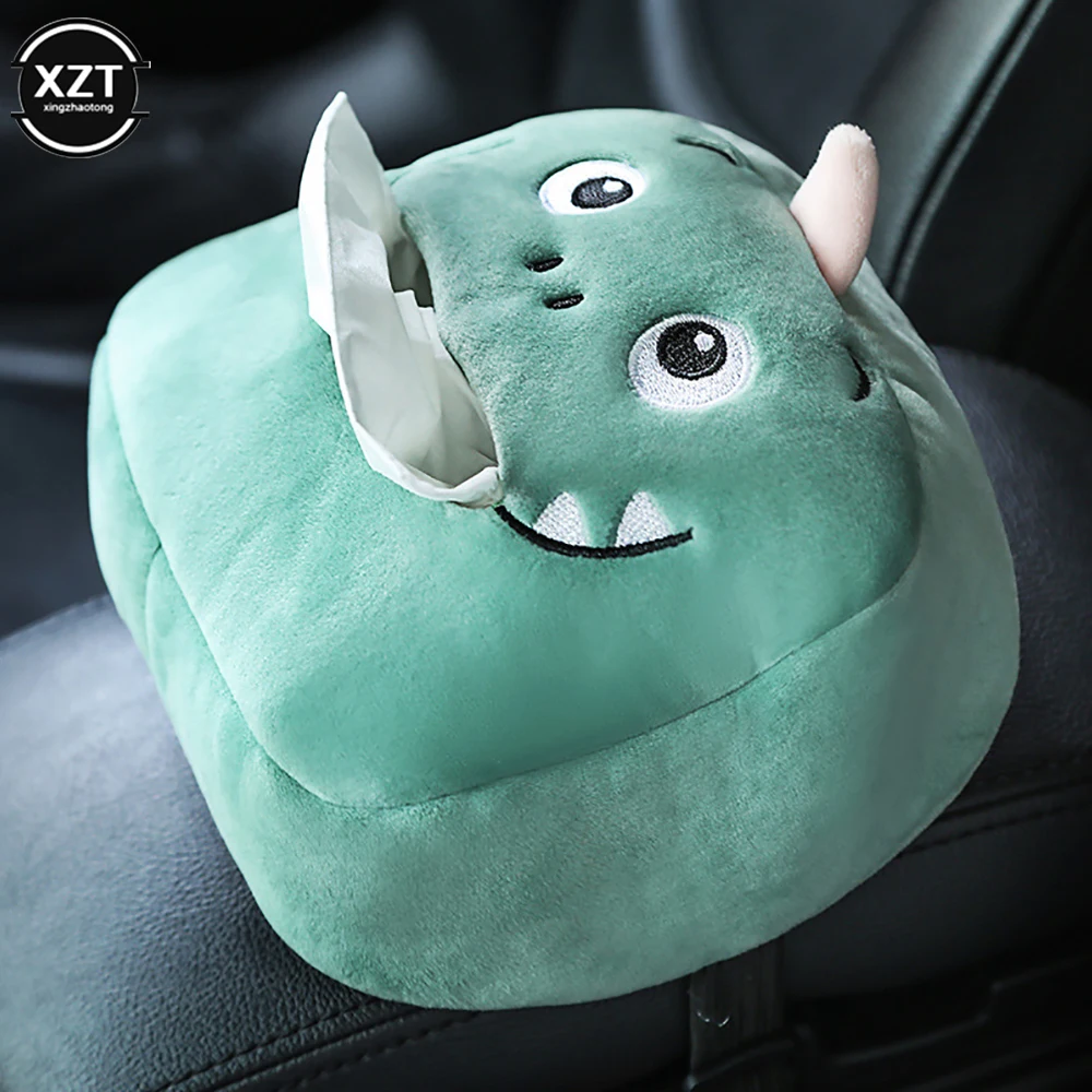 Creative Tissue Box Soft Cartoon Paper Napkin Case Cute Animals Paper Boxes Napkin Holder for Car Multi Function Seat Tissue Box tissue box tissue dispenser napkin holder