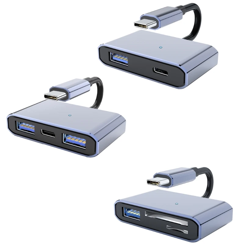

M17B 3-в-1/2-в-1 Кабель-конвертер типа Устройство чтения карт памяти USB Адаптер для карты памяти Шнур для USB-вентилятора