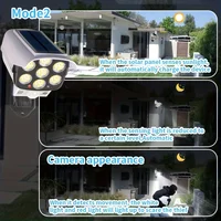77 LED Outdoor Motion Sensor Solar Lights FloodLight Waterproof Wireless Dummy Decoy Fake Security Camera for Porch Garden Patio - Image 2
