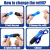 5Pcs Big Weighted Fat Pens for Parkinsons Patients, Essential Tremors, Arthritis Hand and Low Grip Strength 5