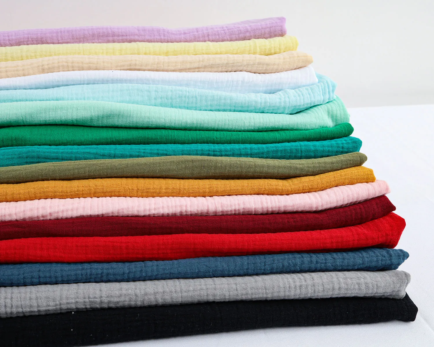 Textile Station 100% Algodón Suave Muselina Gasa Gasa Cortina Cortina Cortina Cortina 111,8 Cm (por Metro - Mostaza