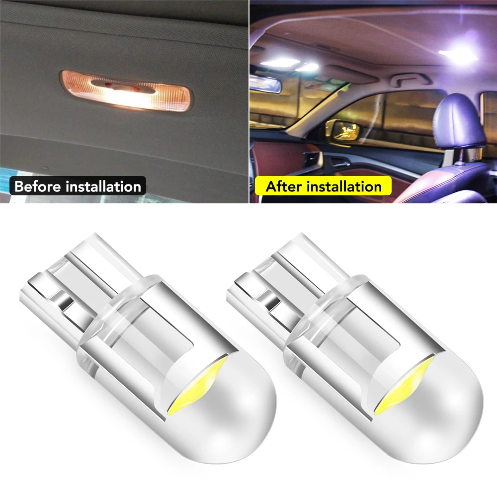2PCS T10 W5W COB LED Car Wedge Parking Light for BMW X3 X5 Z3 Z4 1 3 5 7 Series E38 E39 E46 E53 E60 E61 E83 E85 E86 Holder car accessories