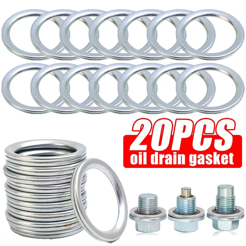 Car Oil Pan Drain Plug Gasket 12157-10010 Iron Seal Washer for Toyota Lexus Subaru