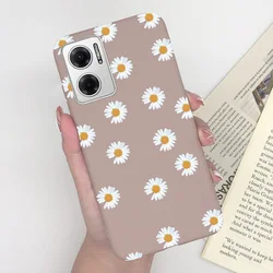 Heart Girl Silicone Matte Shockproof Phone Cover for Xiaomi Redmi Note 11 Series (MT35)