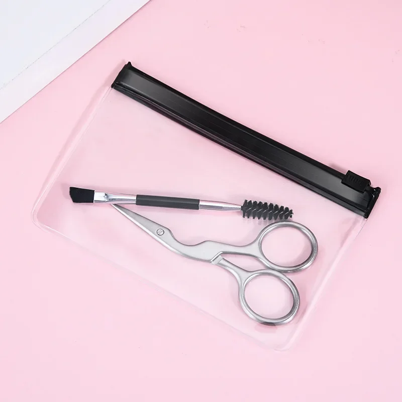 2-17 PCS Eyebrow Trimmer Set Eyebrow Razor Scraping Comb Razor Clip Scissors Tweezers Makeup Tools Sets