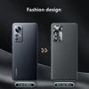 For Xiaomi 12 Case Mi 12 Pro Stylish Plain Leather Cover 12X Luxury Soft TPU Bumper Shockproof For Twelve Pr O Camera Protection 2