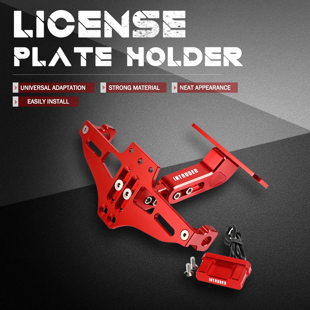 Staffa Targa Moto Supporto Targa Led Indicatori Di Direzione Luce Per Suzuki Intruder 800 1400 1500 Intruder 800