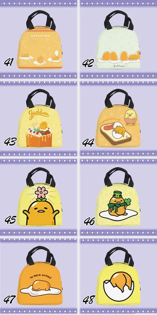 Lunch Bag Beige Sanrio Gudetama Happy 10th Anniversary - Meccha Japan