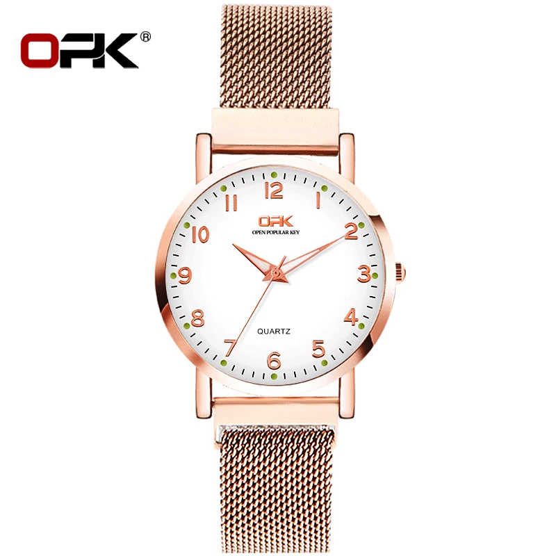 

OPK Elegant Women's Quartz Watch High End Atmosphere Fashion Waterproof Women's Watch High Quality Glow Classic Women's Watch