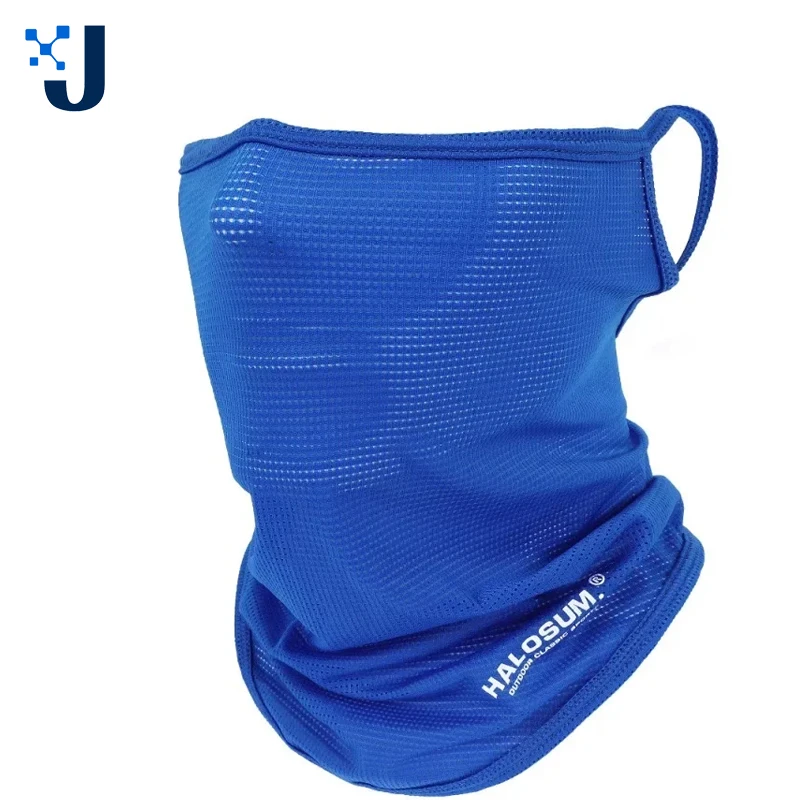 

Cycling Bandana Mesh Face Cover Mask Ice Silk Fishing Half Mask Hang-Ear Neck Gaiter Running Hiking Hunting Cool Tube Scarf Spor